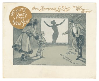 LEROY, Servais (1865 – 1953). Christmas and New Year’s Sent...
