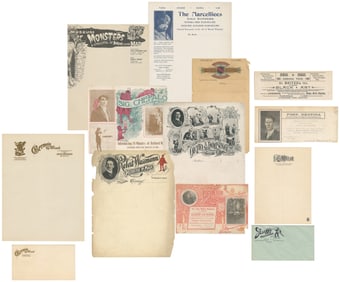 [LETTERHEAD]. Enormous archive of magicians’ letterhead. Bu...