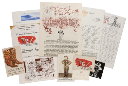 MCGUIRE, Eddie (1891 – 1968). Group of McGuire Ephemera and...