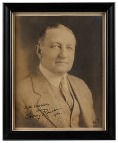 ROUCLERE, Harry (1866 – 1942). Signed Portrait of Rouclere....