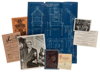 THAYER, Floyd (1877 – 1959). Collection of Floyd Thayer Eph...
