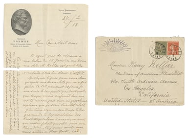 TREWEY, Félicien (1848 – 1920). F. Trewey ALS to Harry Kell...