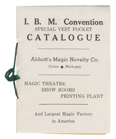 Abbott’s I.B.M. Convention Special Vest Pocket Catalogue. [...