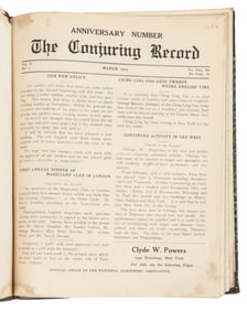 Conjuring Record. Van K. Allison. Monthly. V1 N1 (Mar. 14, ...