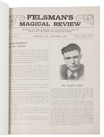 Felsman’s Magical Review. Arthur Felsman. V1 N1 (Oct. 1919)...