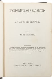 MORRIS, John (pseudonym of O’CONNOR, John). Wanderings of a...