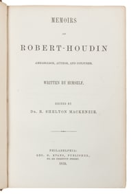 ROBERT-Houdin, Jean Eugène (1805 - 1871). Memoirs of Robert...
