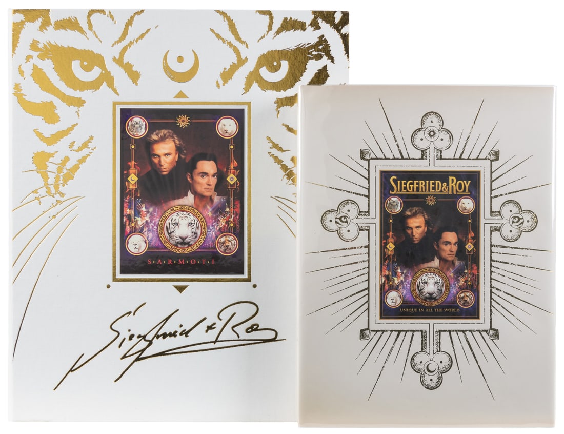 ZIMMERMAN, Diana and Robert Gould. Siegfried & Roy: Unique ...: ZIMMERMAN, Diana and Robert Gould. Siegfried & Roy: Unique in All the World. Los Angeles: Noesis, 2010. Clamshell case, gloves, bookplates, DVDs included. Publisher’s pictorial cloth; dust jacke