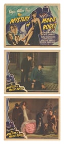 The Mystery of Marie Roget. Set of 8 Lobby Cards. Universal...