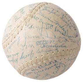 East of Eden (1955) Cast and Crew Signed Softball. A Reach ...