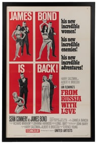 From Russia with Love. United Artists, 1964. One sheet (41 ...