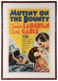 Mutiny on the Bounty. MGM, 1935. One-sheet (41 x 27”). Styl...