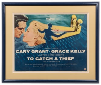 To Catch a Thief. Paramount, 1955. Half-sheet (22 x 28”). S...