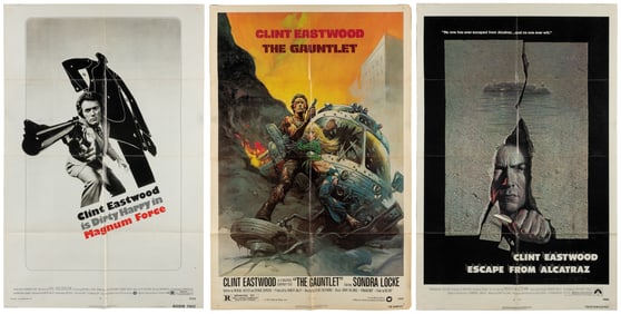 Trio of One Sheets for Clint Eastwood Action Films. Warner ...