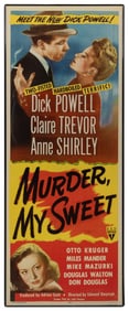 Murder, My Sweet. RKO, 1944. Insert (36 x 24”). Poster for ...