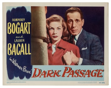 Dark Passage. Warner Bros., 1947. Lobby card (11 x 14”). Ca...