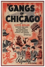 Gangs of Chicago. Republic, 1940. One sheet (41 x 27”). Pos...