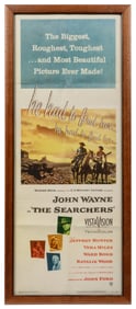 The Searchers. Warner Bros., 1956. Insert (36 x 14”) for th...