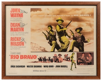 Rio Bravo. Warner Bros., 1959. Half sheet (22 x 28”) poster...