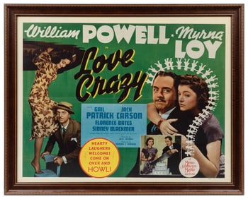 Love Crazy. MGM, 1941. Half-sheet (22 x 28”) movie poster f...