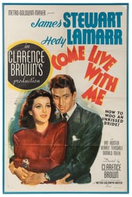 Come Live with Me. MGM, 1941. One sheet (41 x 27”). Style D...