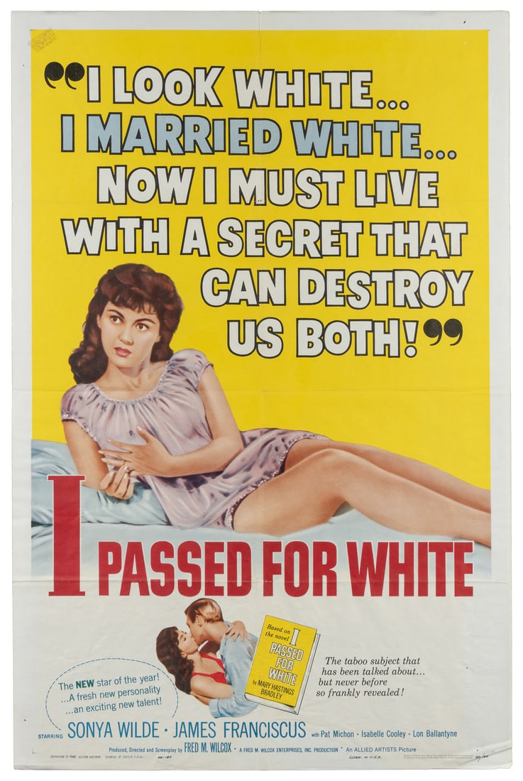 I Passed For White. Allied Artists, 1960. One sheet (41 x 2... (1 of 1)