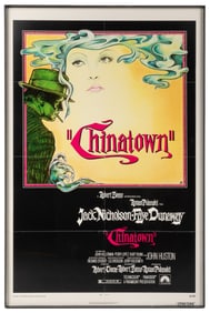 Chinatown. Paramount, 1974. One sheet (41 x 27”). Artwork b...