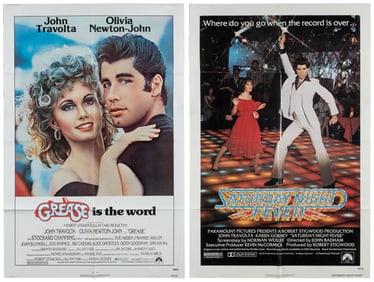Grease and Saturday Night Fever. Two one-sheet posters. Par...