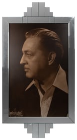 John Barrymore Oversize Inscribed Lobby Photo in Art Deco F...