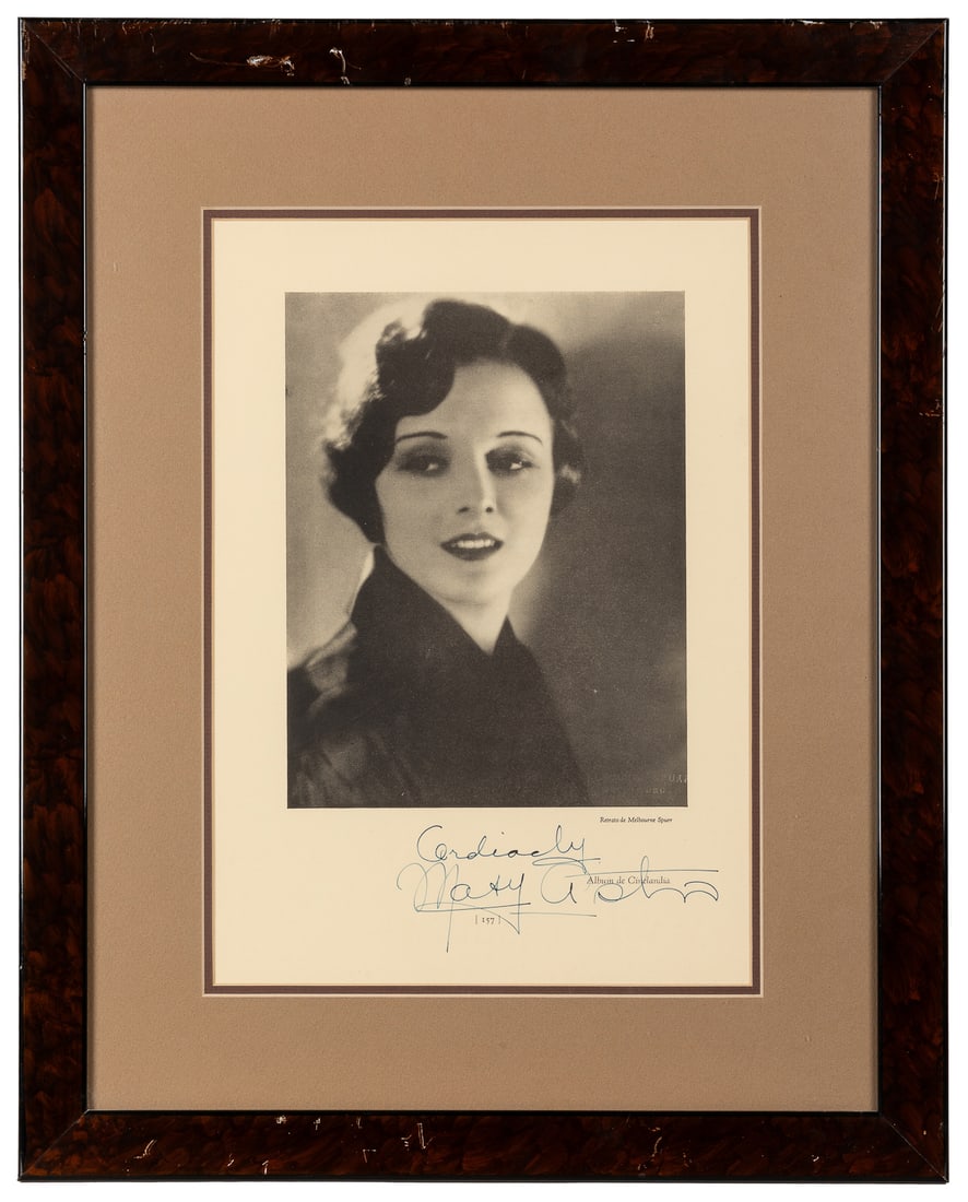 Mary Astor Signed Portrait Print. Black and white portrait ... (1 of 1)