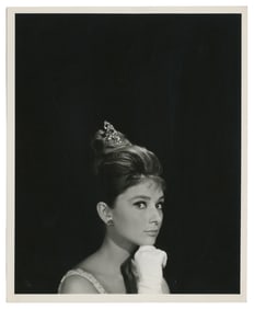 Audrey Hepburn. Group of 3 studio portraits. Three glossy 8...