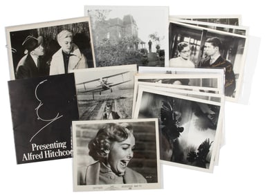 Group of 17 Alfred Hitchcock Film Photographs. Seventeen fi...