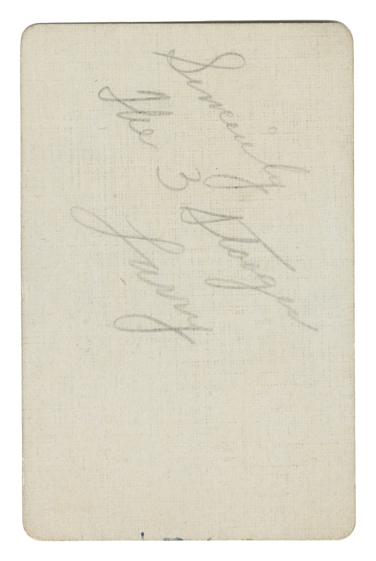 [THE THREE STOOGES]. FINE, Larry (1902-1975). Signed Playin... (1 of 2)