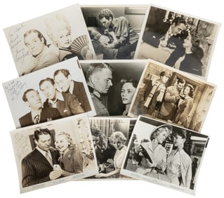 Collection of Hollywood signed stills and publicity photos....