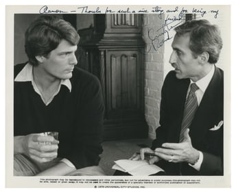 Christopher Reeve Inscribed and Signed Photograph. Glossy p...