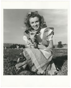 (MONROE, Marilyn). Norma Jeane Dougherty in Pinafore Dress ...