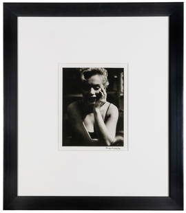[MONROE, Marilyn (1926-1962)]. MARSHUTZ, Roger (1929-2007)....: [MONROE, Marilyn (1926-1962)]. MARSHUTZ, Roger (1929-2007). Portrait photograph of Marilyn Monroe, signed by the photographer Roger Marshutz. 1959/printed ca. 1990s. Framed portrait of Monroe. Visible