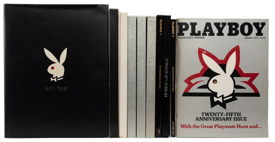 [PLAYBOY]. Group of Playboy anniversary and collector’s edi...