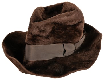BRETT, Jeremy (1933-1995). Brown Fur Felt Fedora Hat, Owned...