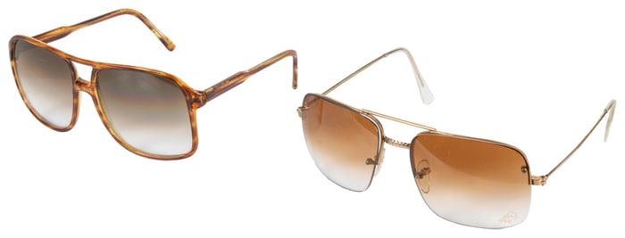 Jerry Lee Lewis Two Pairs of Aviator Sunglasses. Circa 1970...