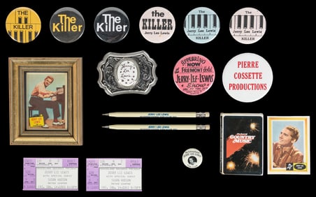 Jerry Lee Lewis Group of Collectibles. Includes (2) 40th An...
