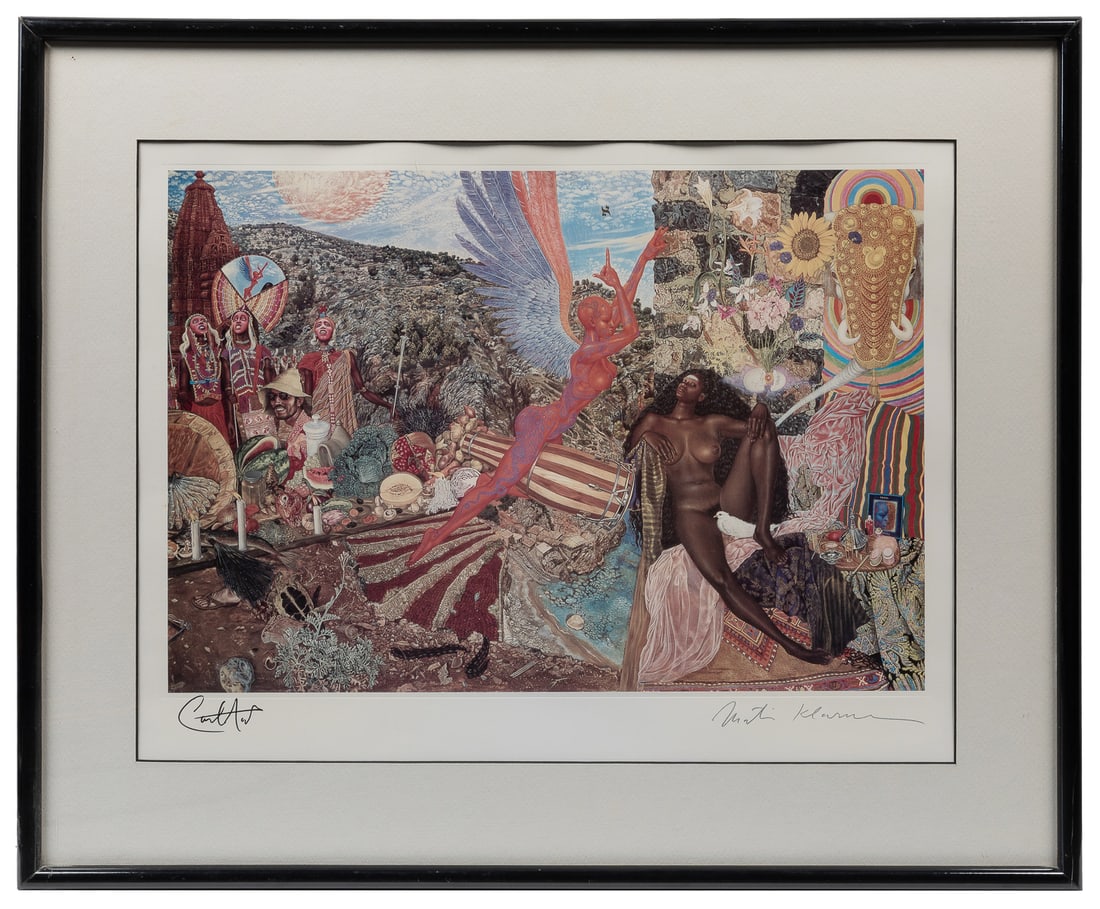 Carlos Santana Signed “Annunciation” Lithograph. 1990. Colo... (1 of 3)