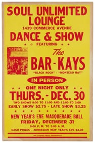 The Bar-Kays Soul Unlimited Lounge window card. Indianapoli...