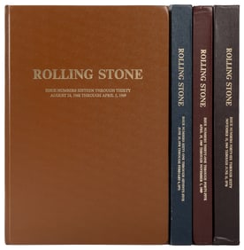 [ROLLING STONE]. Four bound volumes of Rolling Stone, 1968 ...