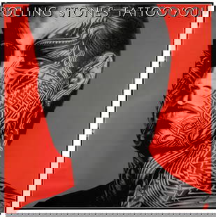 Rolling Stones / Tattoo You. 1981. Poster (36 x 36”) promot...: Rolling Stones / Tattoo You. 1981. Poster (36 x 36&#8221;) promoting the Stones&#8217; 1981 record which included the hits &#8220;Start Me Up&#8221; and &#8220;Waiting On a Friend.&#8221; Rolled. Mino