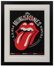 FAIREY, Shepard (b. 1970). Rolling Stones Fifty Years. Scre...