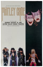 Motley Crue 1985 Alpine Valley Music Theatre. Color window ...