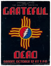 Grateful Dead 1982 Santa Fe Concert Poster. First printing ...