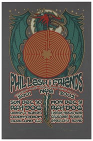 [GRATEFUL DEAD]. Two Gary Houston signed concert posters. I...