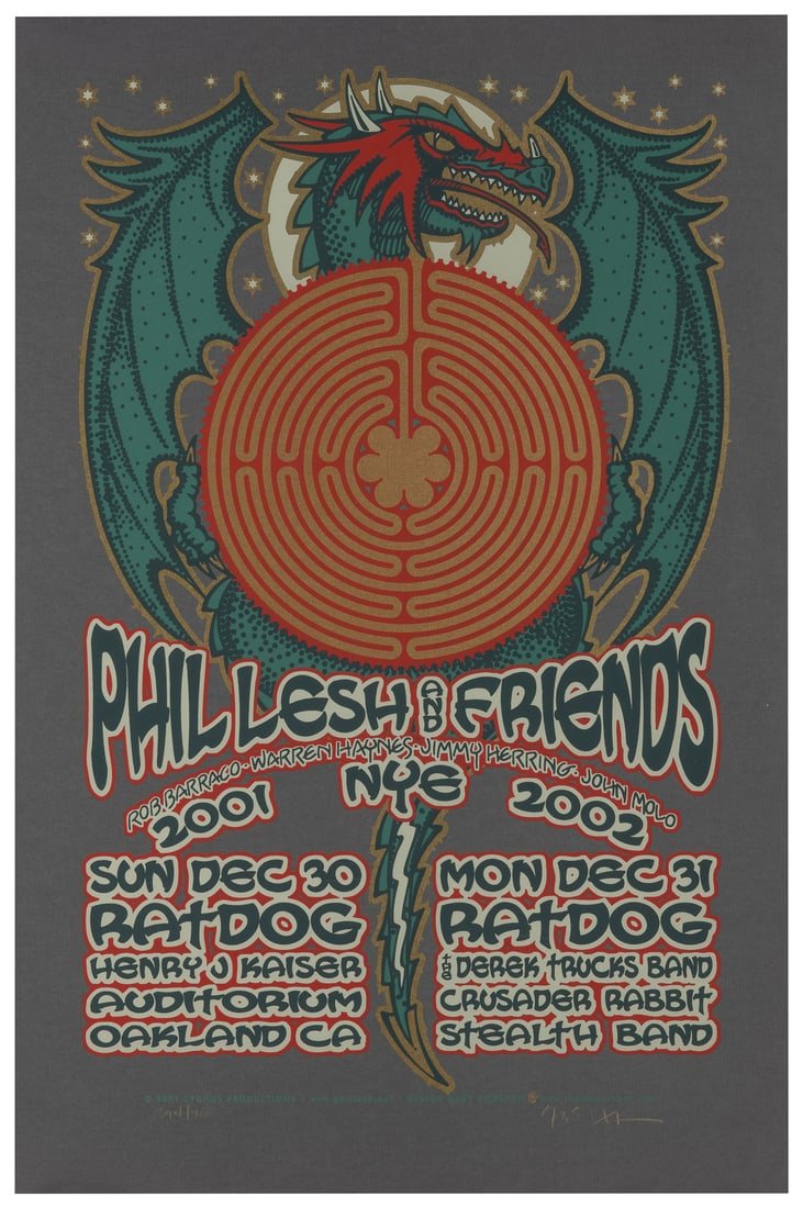 [GRATEFUL DEAD]. Two Gary Houston signed concert posters. I... (1 of 2)